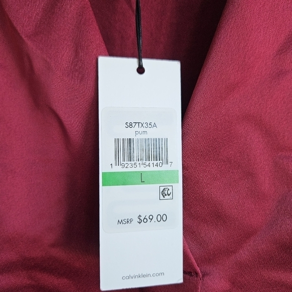 NWT Calvin Klein Womens V-neck Blouse Sz Large - Picture 4 of 7
